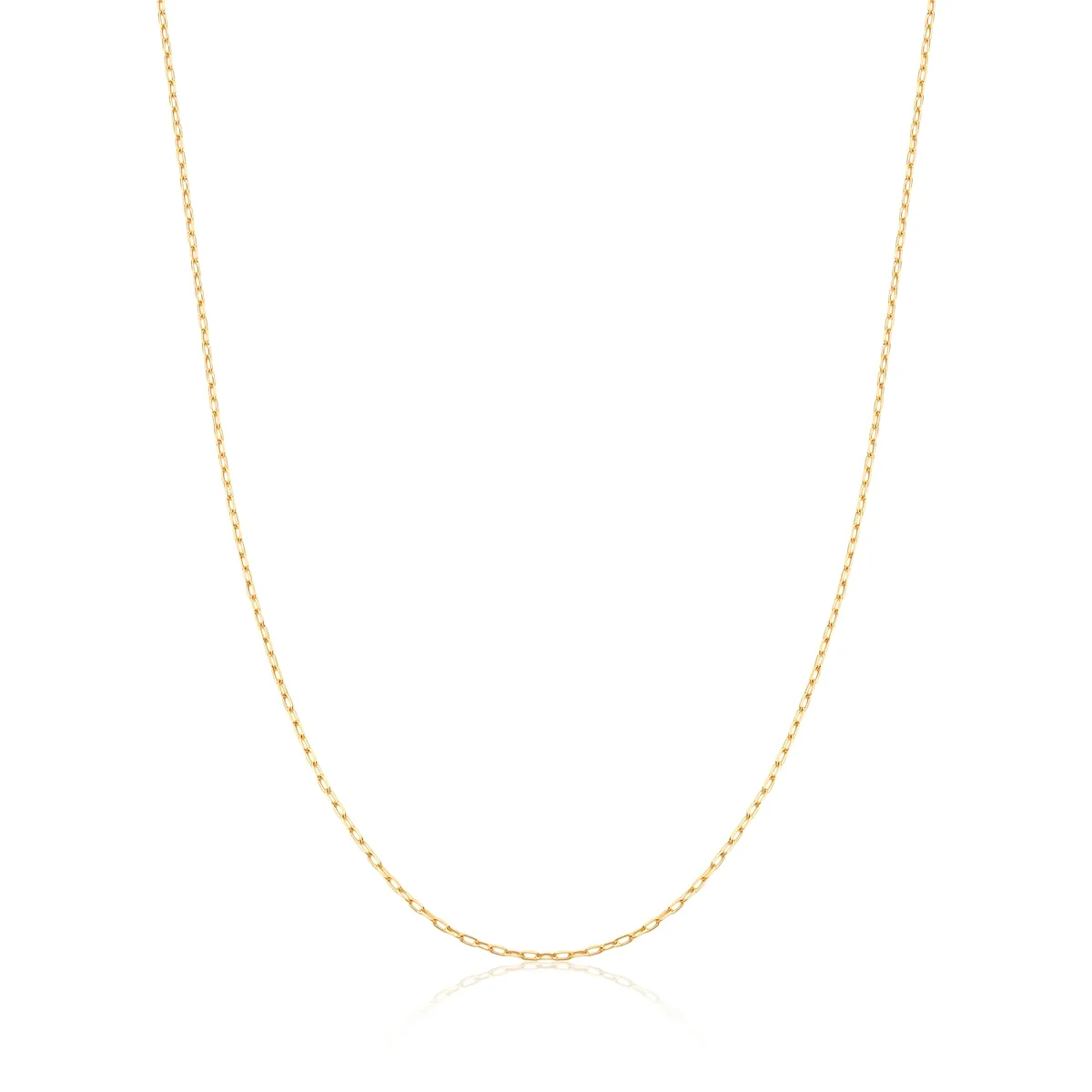 CORRENTE DE OURO 18K MALHA CADEADO LONGA-70CM