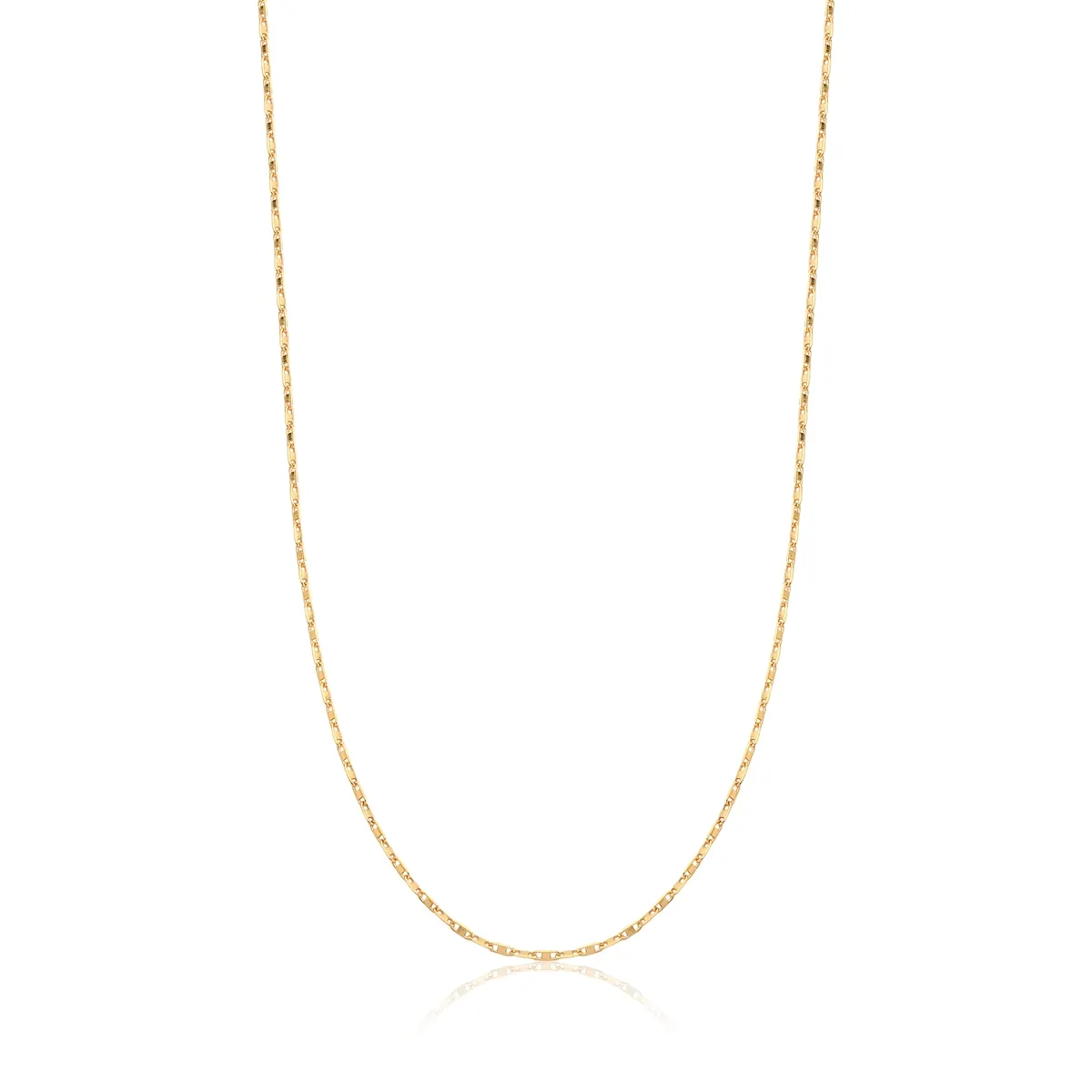 CORRENTE DE OURO 18K MALHA CADEADO-70CM