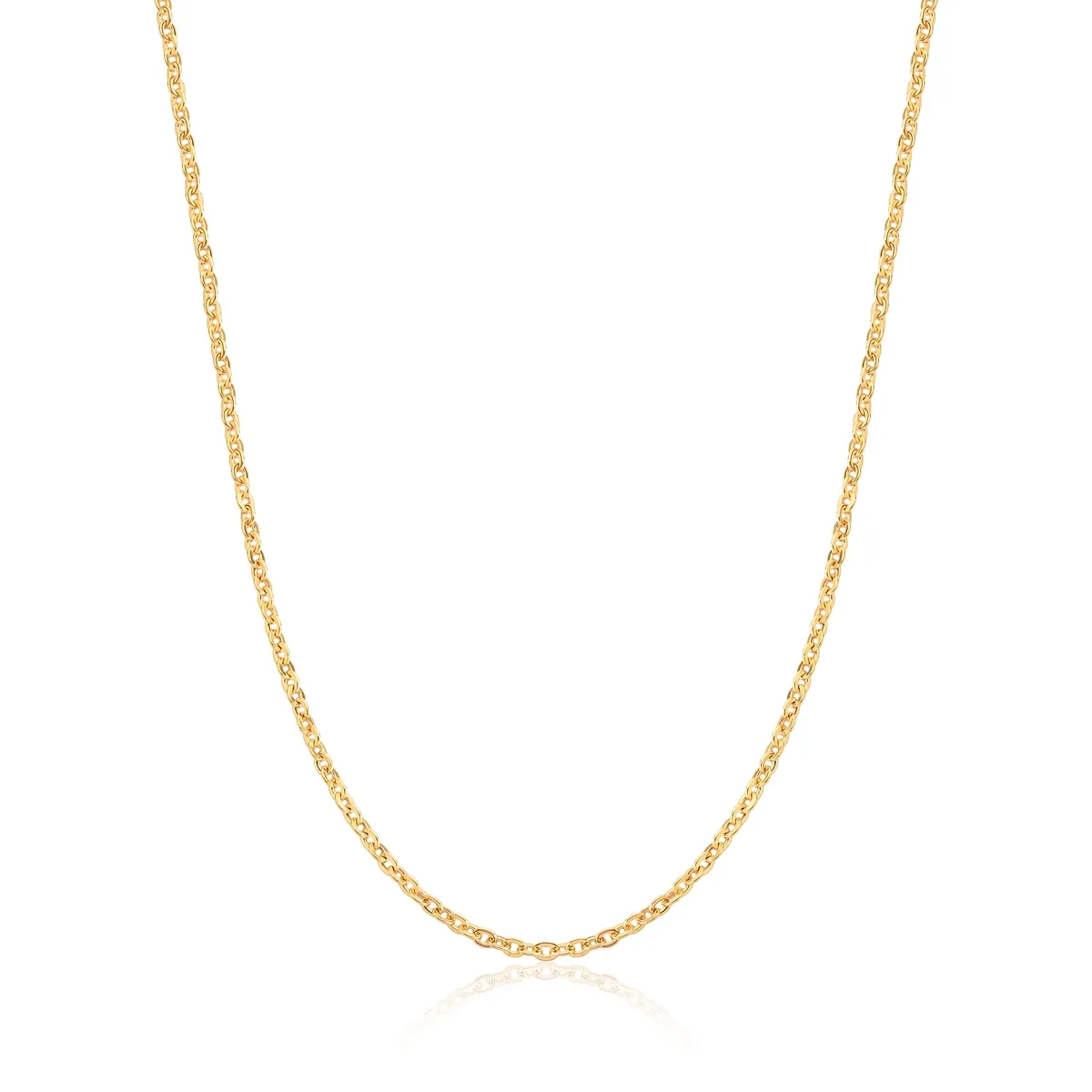 CORRENTE DE OURO 18K DE ELOS OCA-40CM