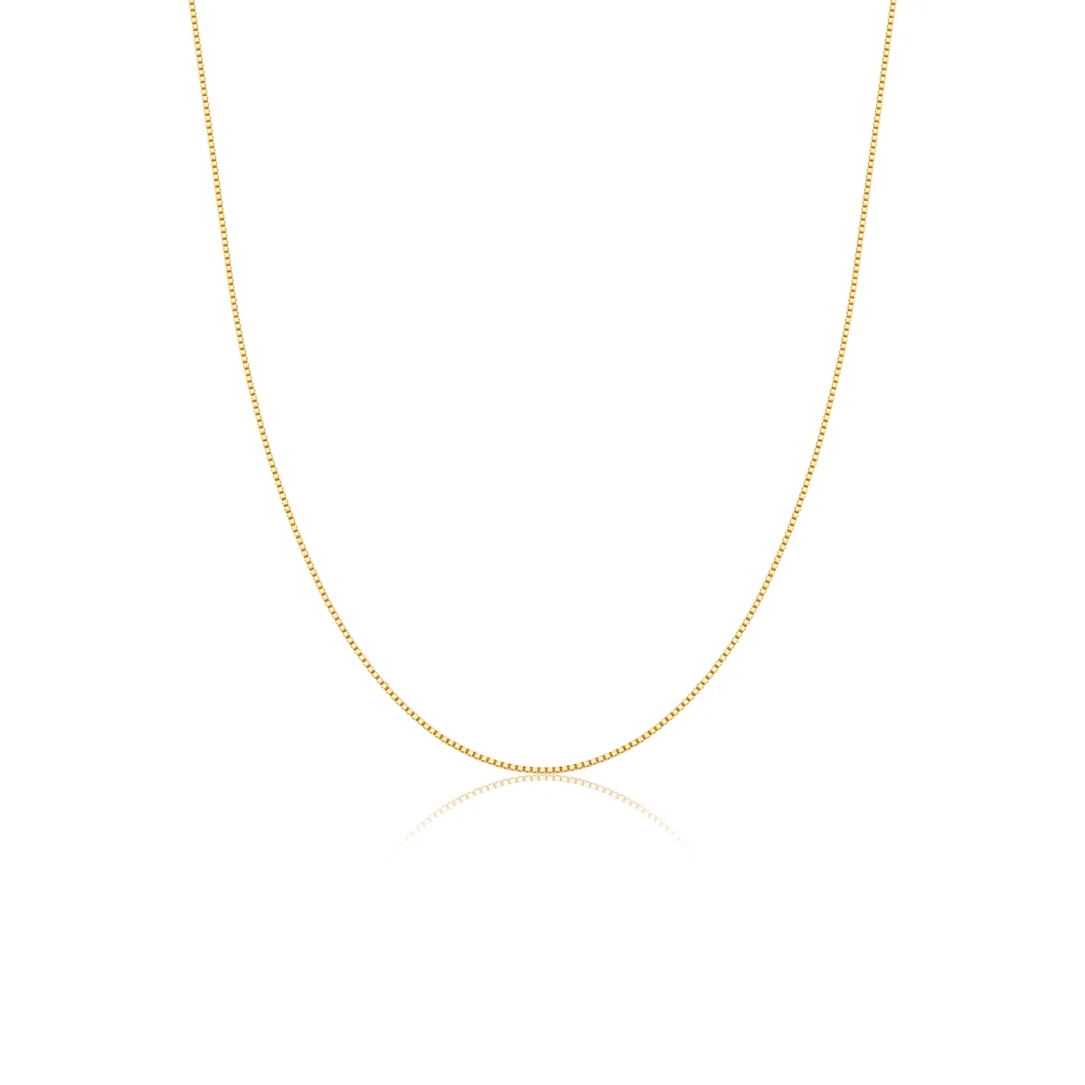 Corrente malha Veneziana ouro amarelo 18k polida 50CM