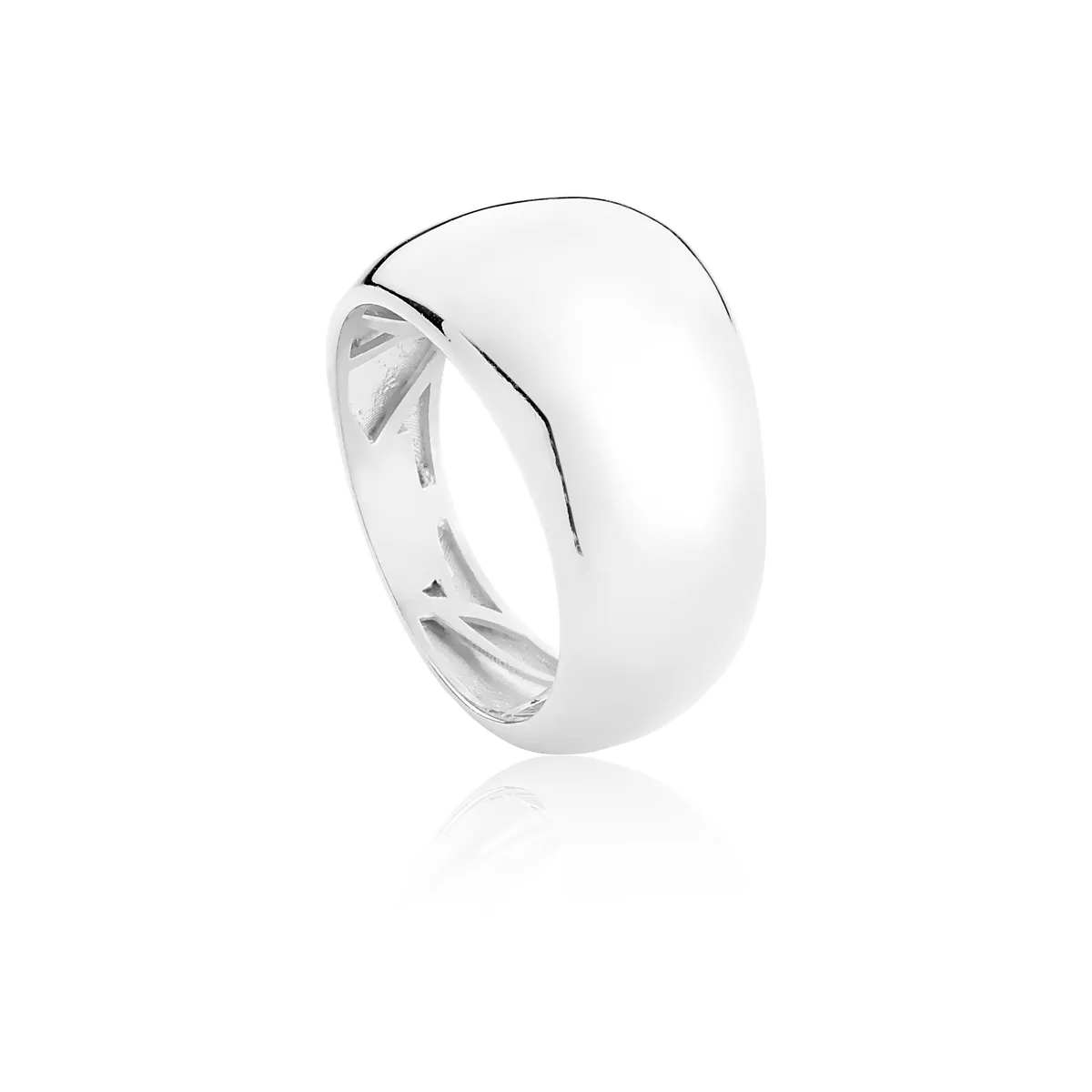 ANEL DE PRATA 925 RODINADO ORGANIC 2-COLEÇÃO INIZIO