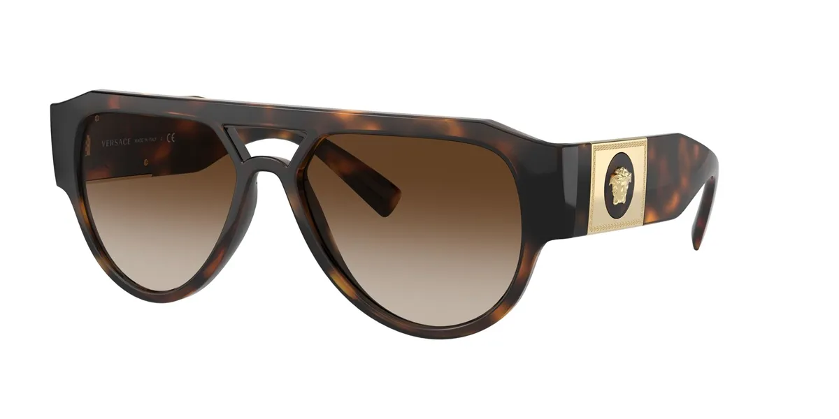 ÓCULOS DE SOL VERSACE INJETADO MARROM MESCLADO - 0VE4401 108/1357