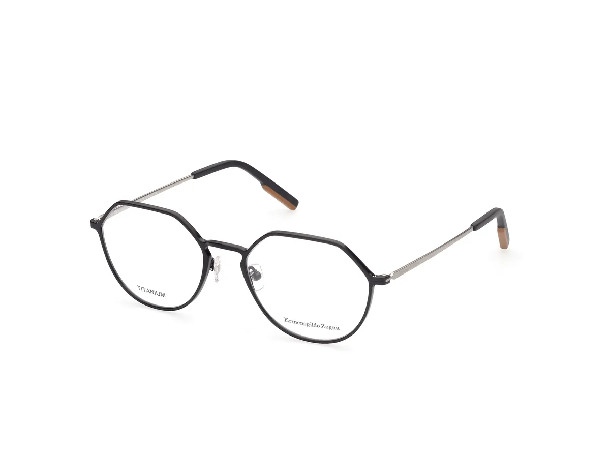 ARMAÇÃO ERMENEGILDO ZEGNA TITANIO PRETO - EZ5180_53002