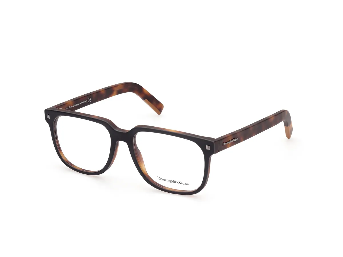 ARMAÇÃO ERMENEGILDO ZEGNA ACETATO MARROM MESCLADO - EZ5197_55005