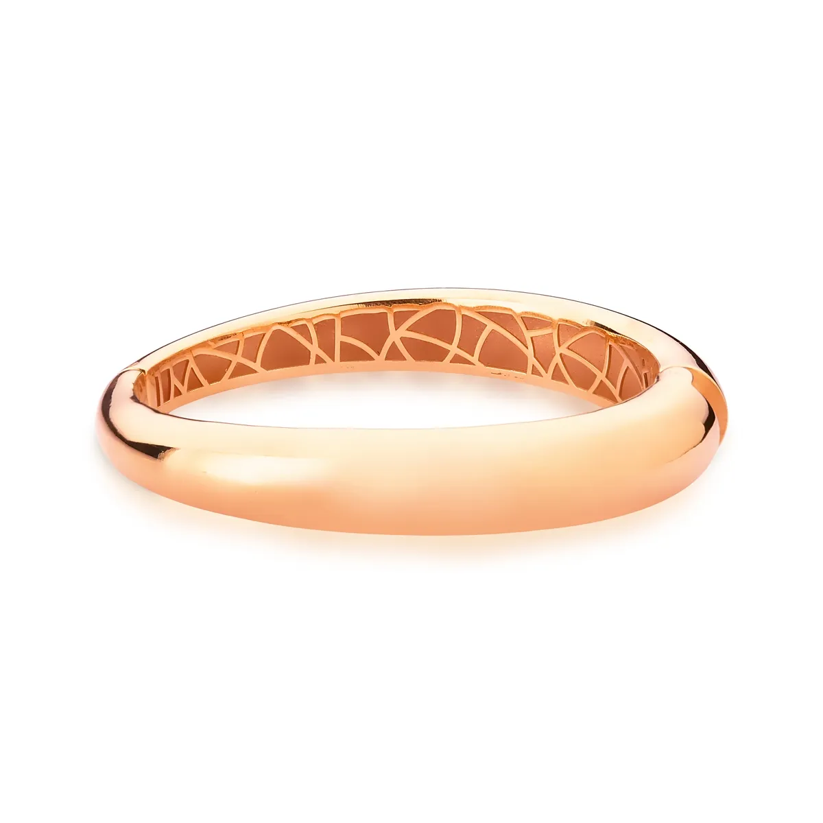 PULSEIRA DE PRATA 925 BRACELETE COM FORRO E BANHO ROSÊ-COLEÇÃO INIZIO