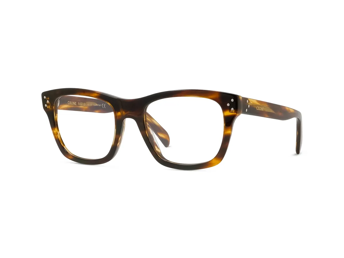 ARMAÇÃO CELINE ACETATO MARROM MESCLADO - CL50079I_53056