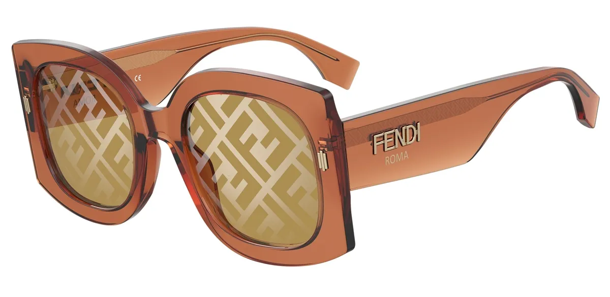 ÓCULOS DE SOL FENDI ACETATO LARANJA - FF 0436/G/S L7Q 53BF