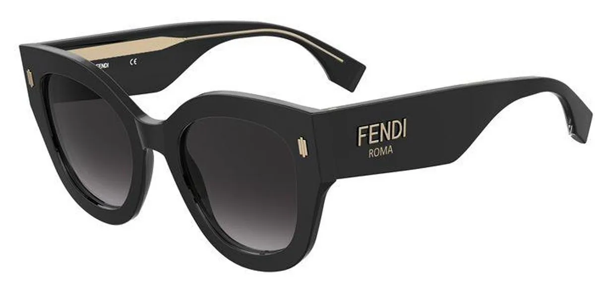 ÓCULOS DE SOL FENDI ACETATO PRETO - FF 0435/S 807 529O