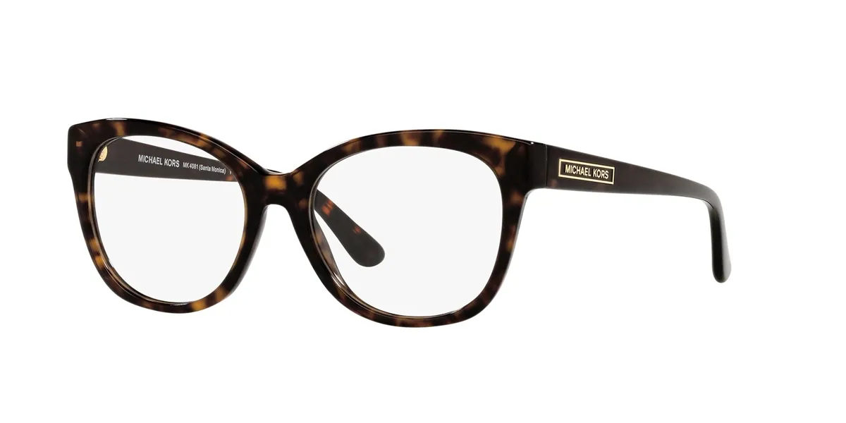 Óculos de Grau Michael Kors 0MK4081 3006 53 Acetato Marrom Mesclado