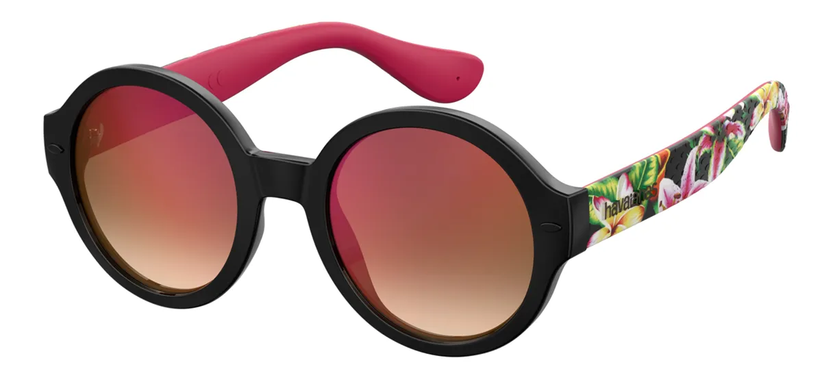 ÓCULOS DE SOL HAVAIANAS ACETATO PRETO - FLORIPA/M 7RM 51UZ