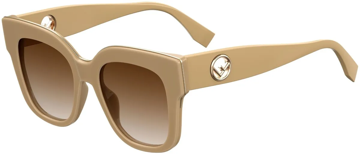 ÓCULOS DE SOL FENDI ACETATO BEGE - FF 0359/G/S 10A 51HA
