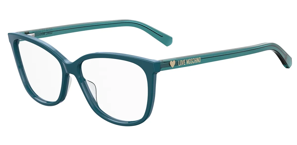 Óculos de Grau Juvenil Love Moschino MOL546/TN ZI9 5214 R Acetato Azul