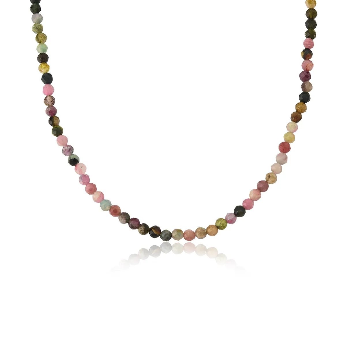 Colar de Ouro 18k com Gemas de Turmalinas Colors