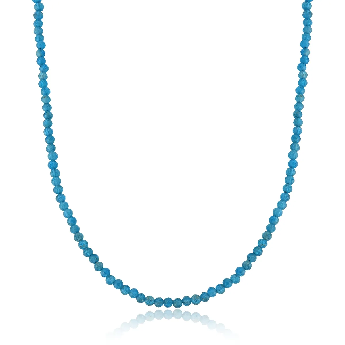 Colar de Ouro 18k Longo com Gemas Apatitas