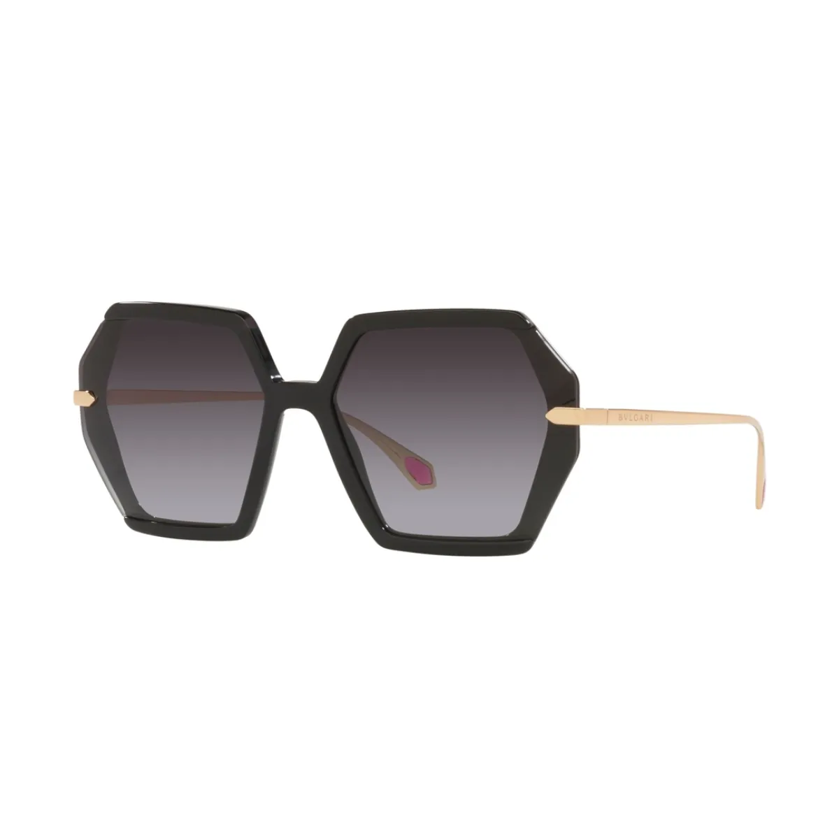 Óculos de Sol Bvlgari 0BV8240 501/8G62 Acetato Preto com lentes na cor Fumê