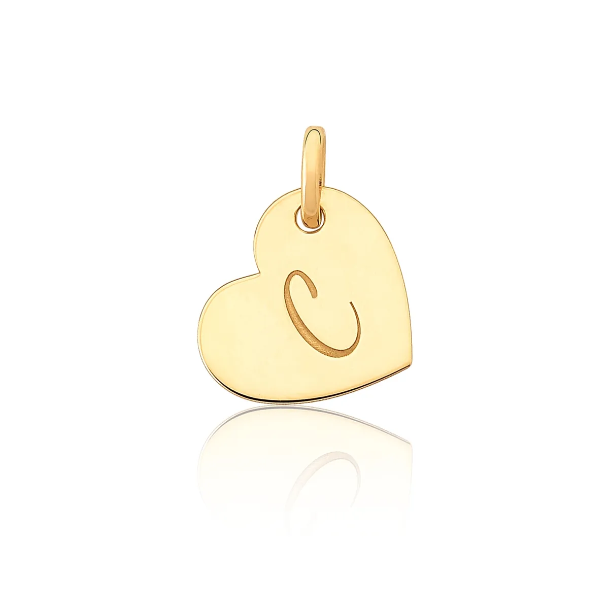 Pingente Gifts Personalizados coração ouro 18k polido