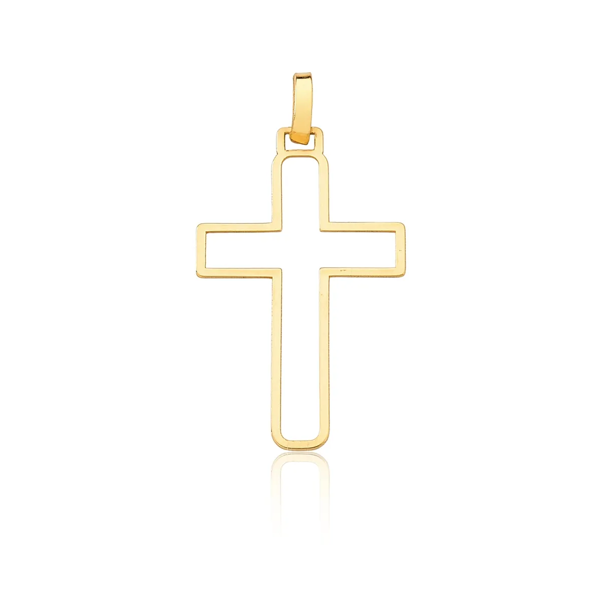 Pingente de Ouro 18k Cruz Vazada