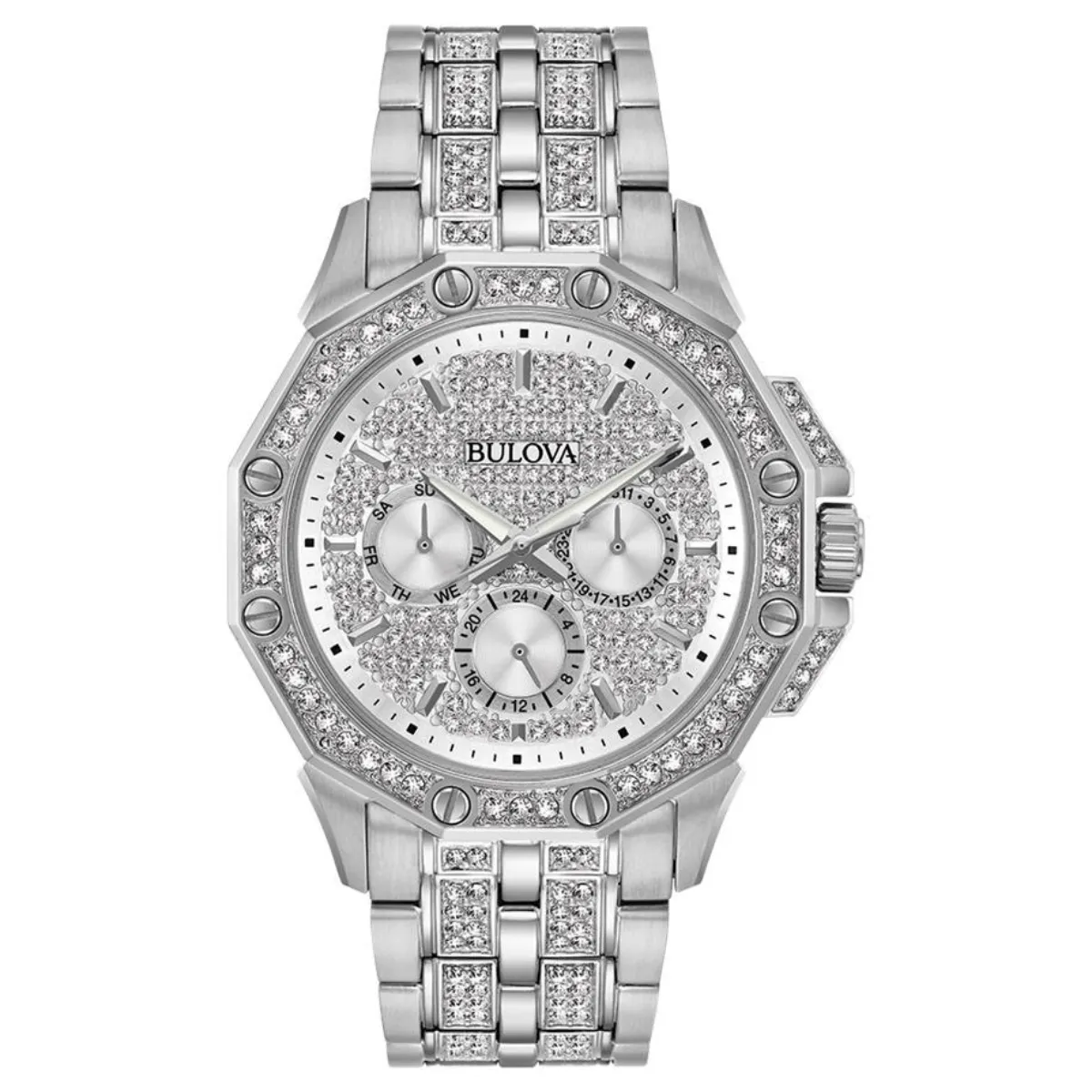 Relógio Bulova crystal octava masculino - 96C134N