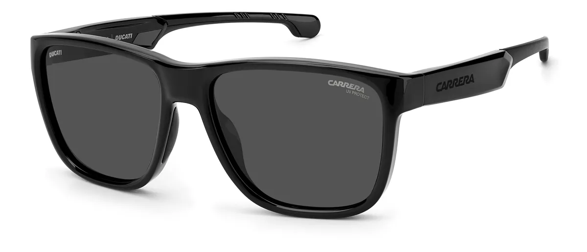 Óculos de Sol Carrera Ducati CARDUC 003/S 807 57IR S Poliamida Preto com lentes na cor Fumê Degradê