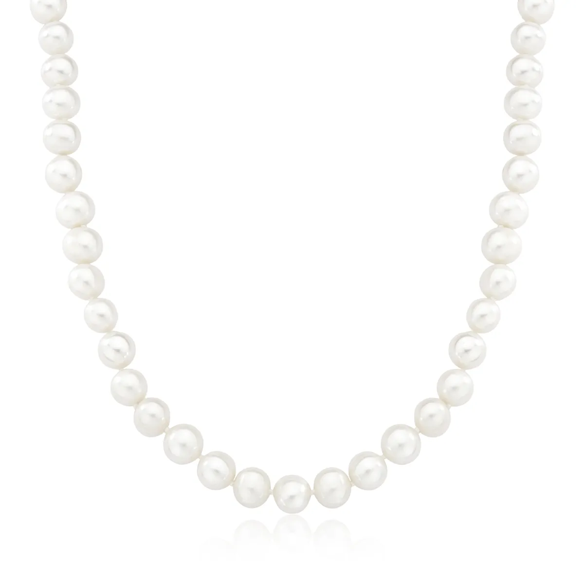 Colar de pérola Biwa de Ouro 18k fecho mola-45cm