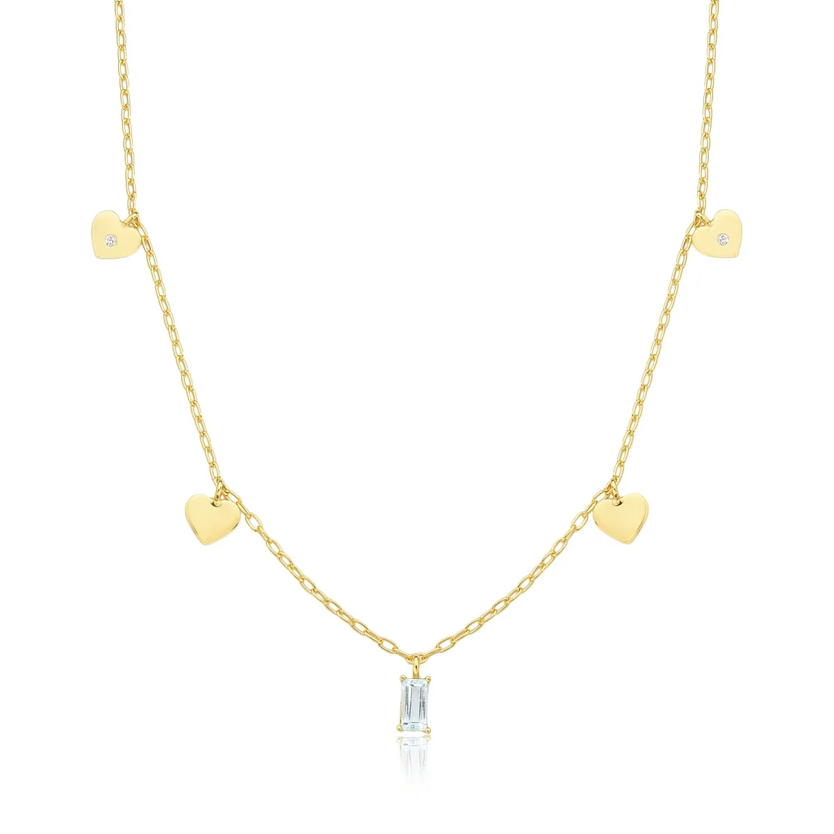 Colar de Prata 925 gargantilha dourada elo cadeado com gemas de Topázios Coliseu For me