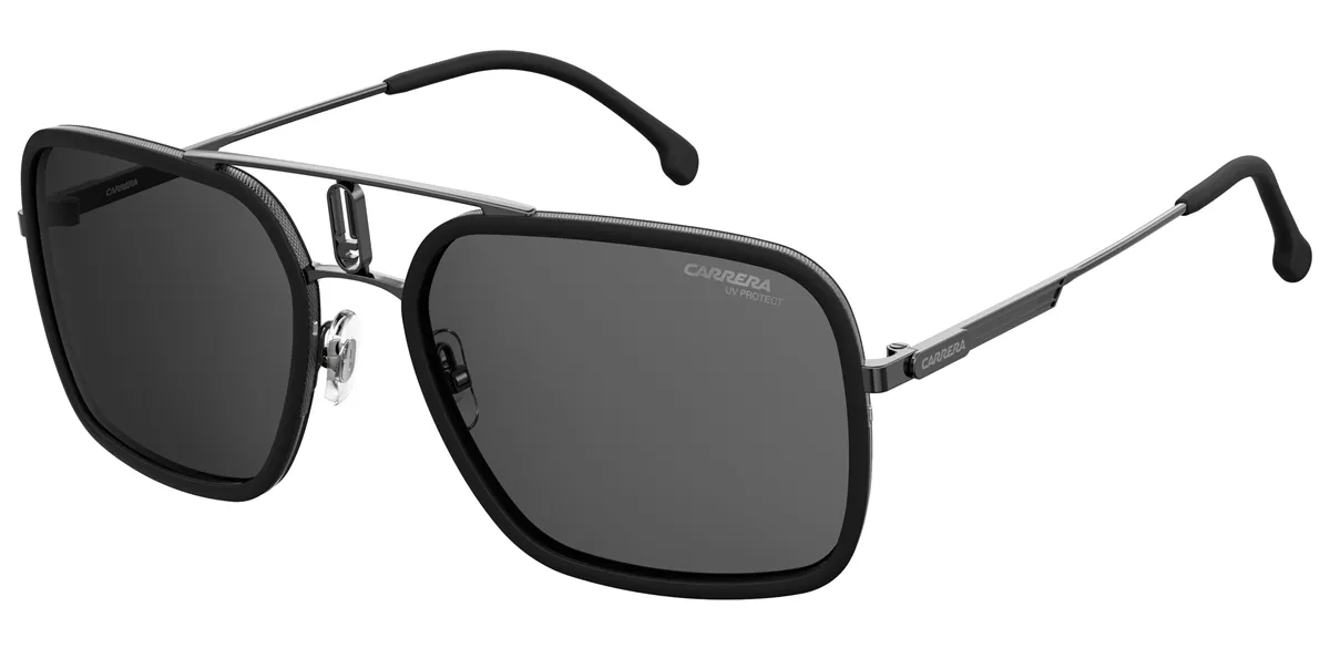 Óculos de Sol CARRERA 1027/S ANS 59IR S Metal Preto com lentes na cor Fumê