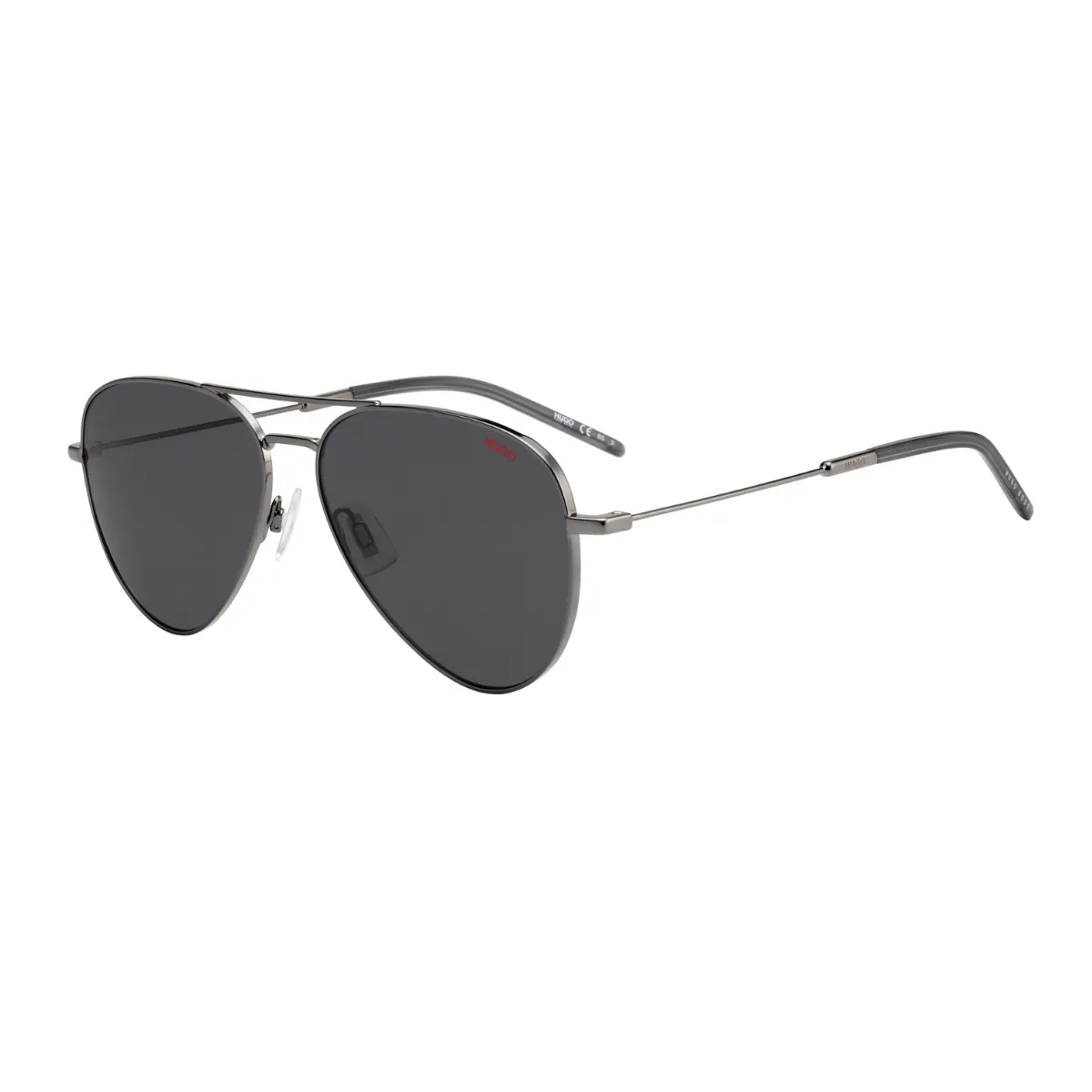 Óculos de Sol Hugo Boss HG1059/S KJ1 59IR S Metal Grafite com lentes na cor Fumê