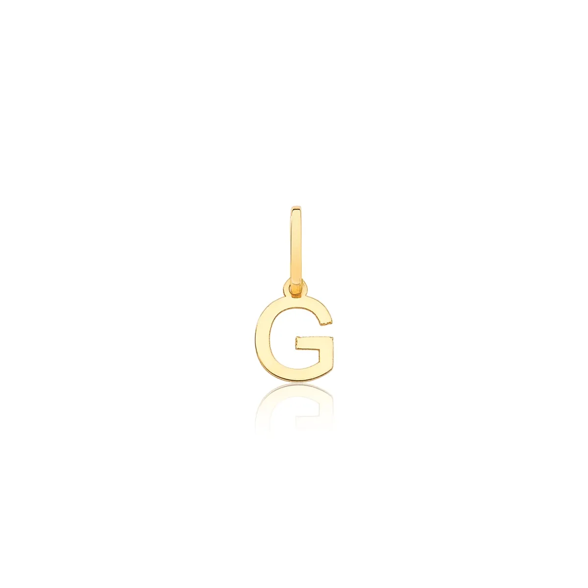 Pingente de Ouro 18k monograma letra "G" polida