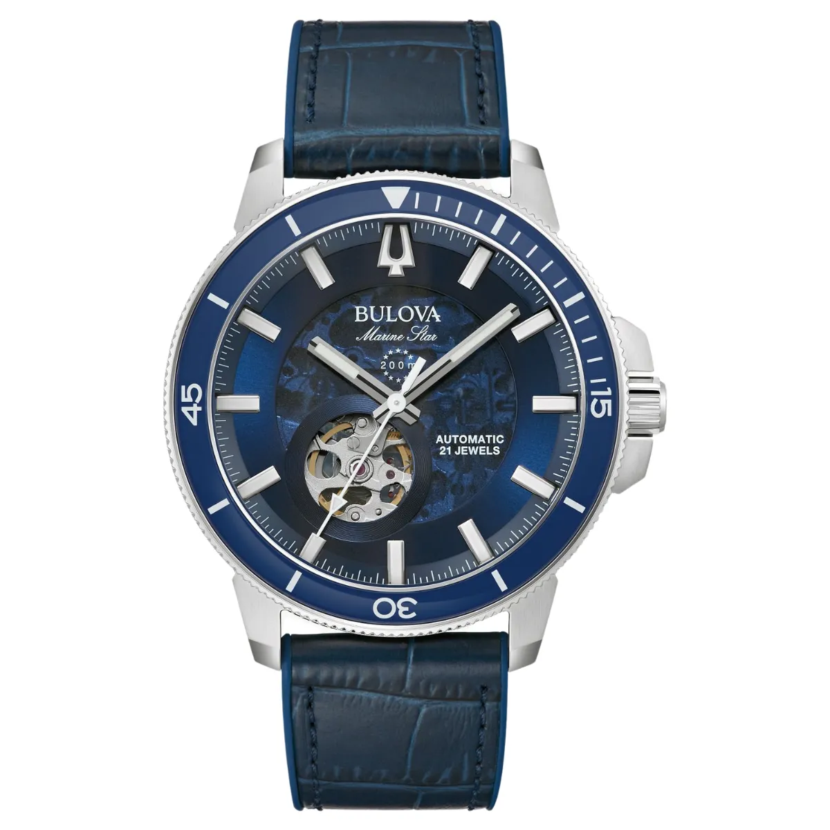 Relógio Bulova Marine Star Automático Masculino - 96A291N