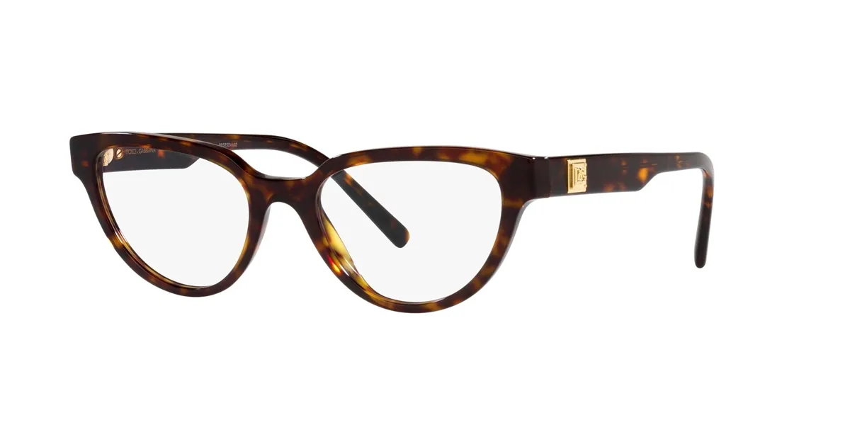 Óculos de Grau Dolce & Gabbana 0DG3358 502 53 Acetato Marrom Mesclado