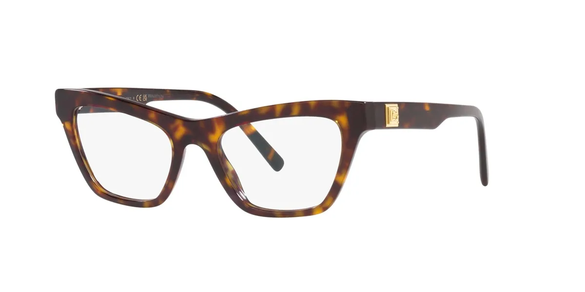 Óculos de Grau Dolce & Gabbana 0DG3359 502 53 Acetato Marrom Mesclado