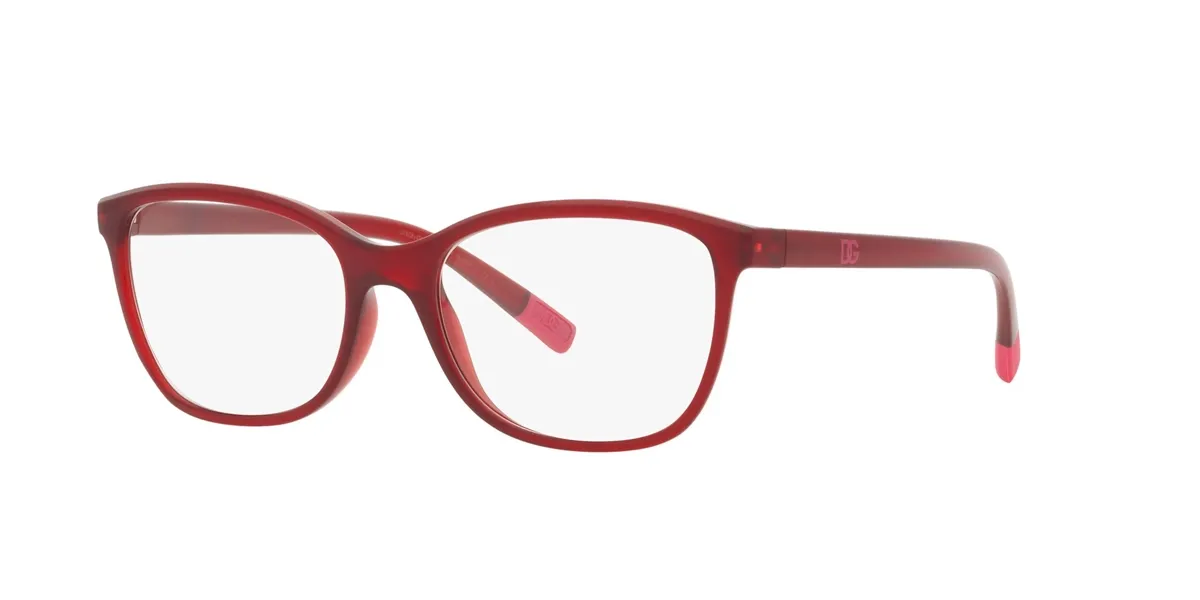 Óculos de Grau Dolce & Gabbana 0DG5092 1551 55 Acetato Cereja Transparente