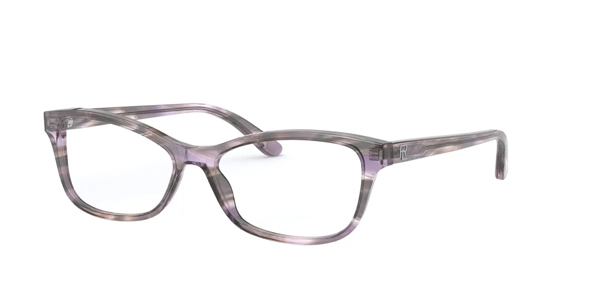 Óculos de Grau Ralph Lauren 0RL6205 5877 55 Acetato Violeta Listrado