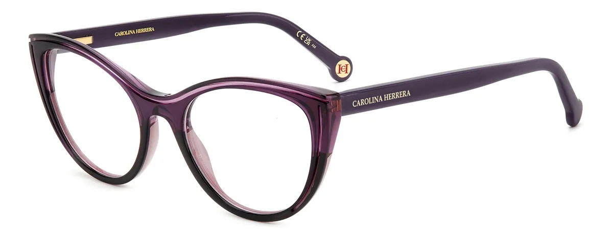 Óculos de Grau Carolina Herrera HER 0171 MW2 5319 R Acetato Violeta