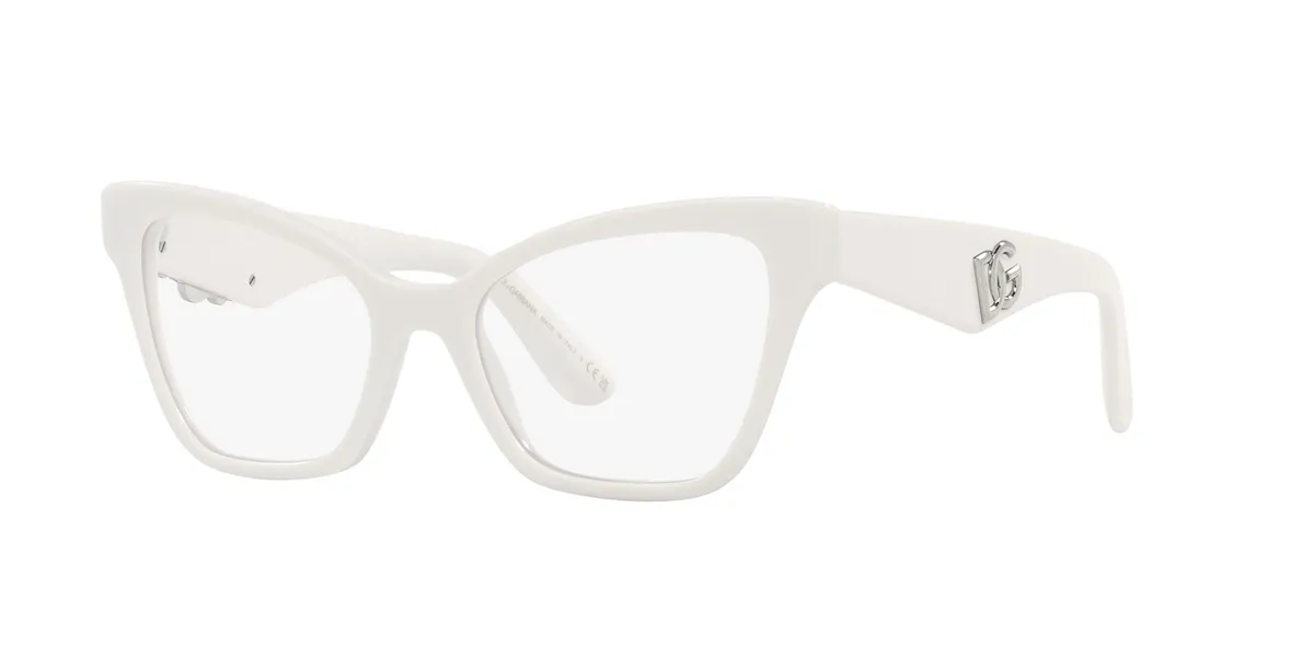 Óculos de Grau Dolce & Gabbana 0DG3369 3312 52 Acetato Branco