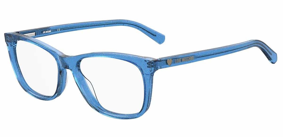 Óculos de Grau Love Moschino MOL557 PJP 5416 Acetato Azul