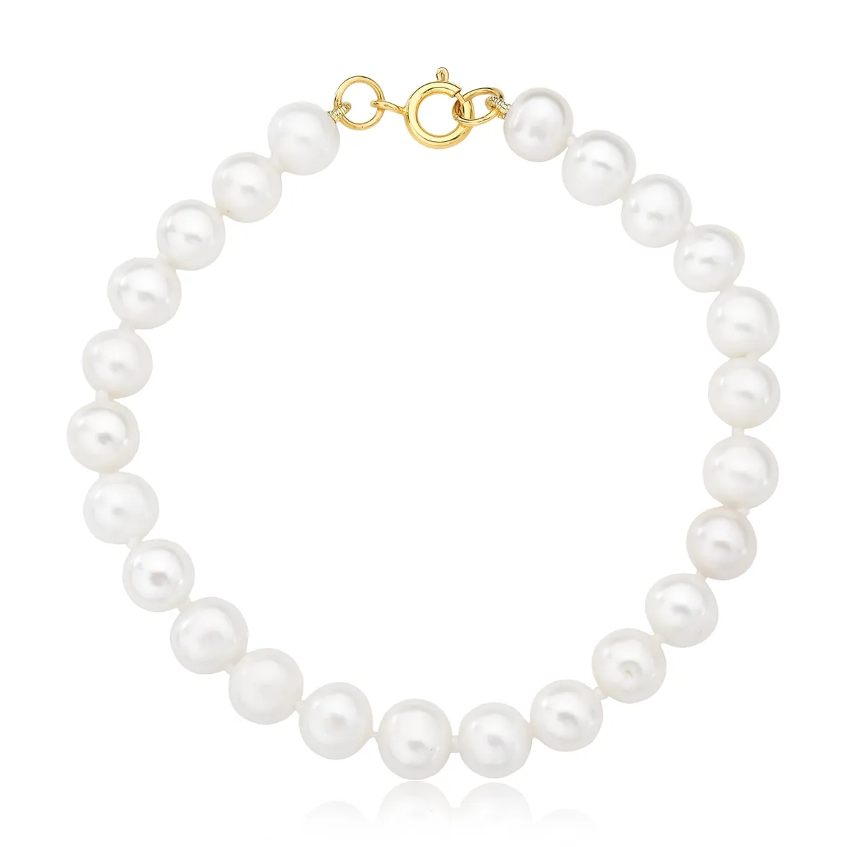 Pulseira Ouro 18k de pérolas cultivadas