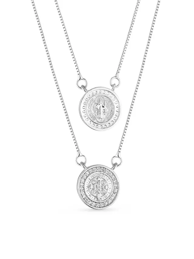 Escapulário São Bento - Prata