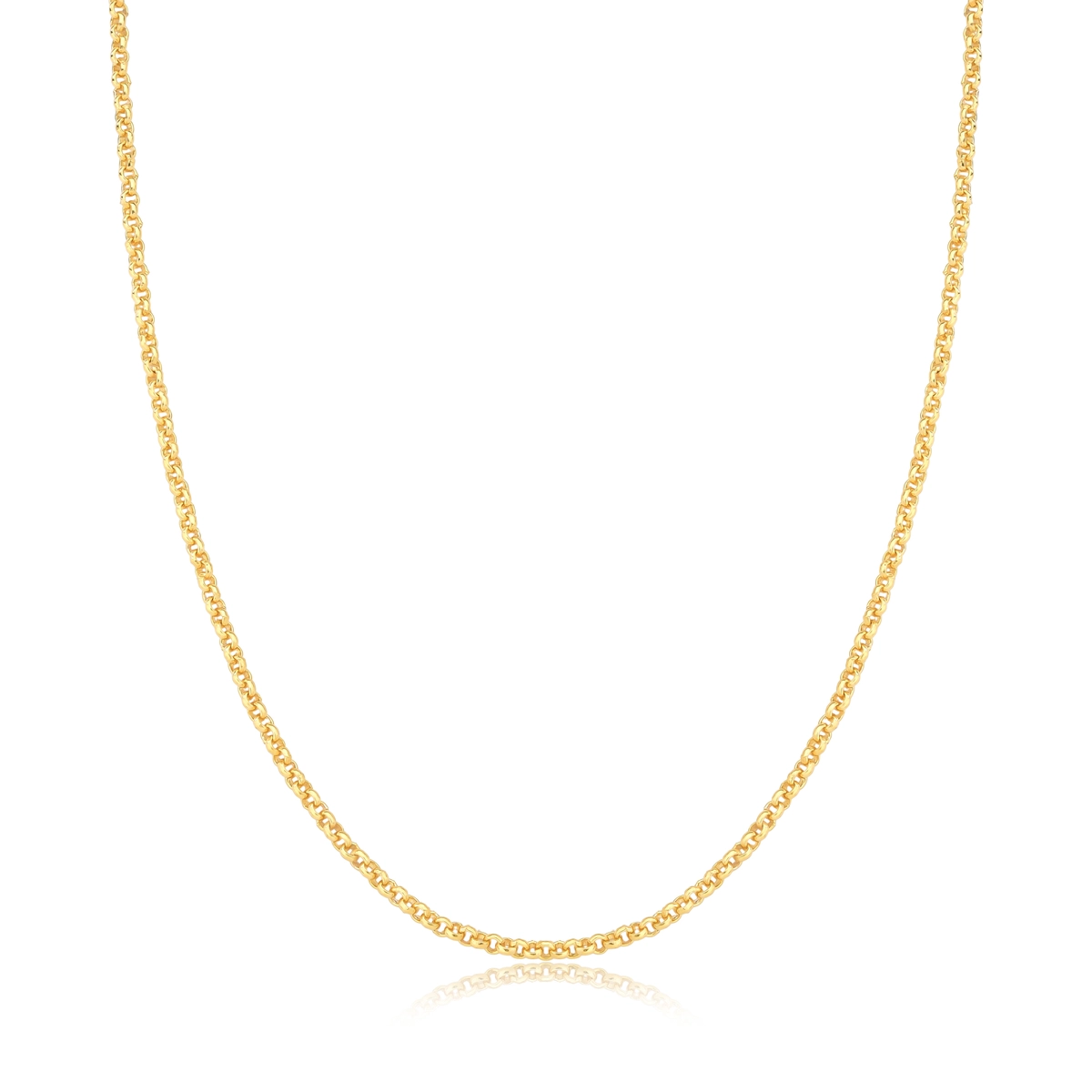 Corrente For me Elo português prata 925 com banho dourado 40/45cm