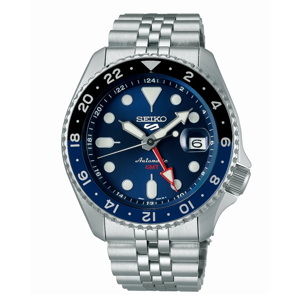 Relógio Seiko 5 Sports Automático GMT Masculino - SSK003B1 D1SX