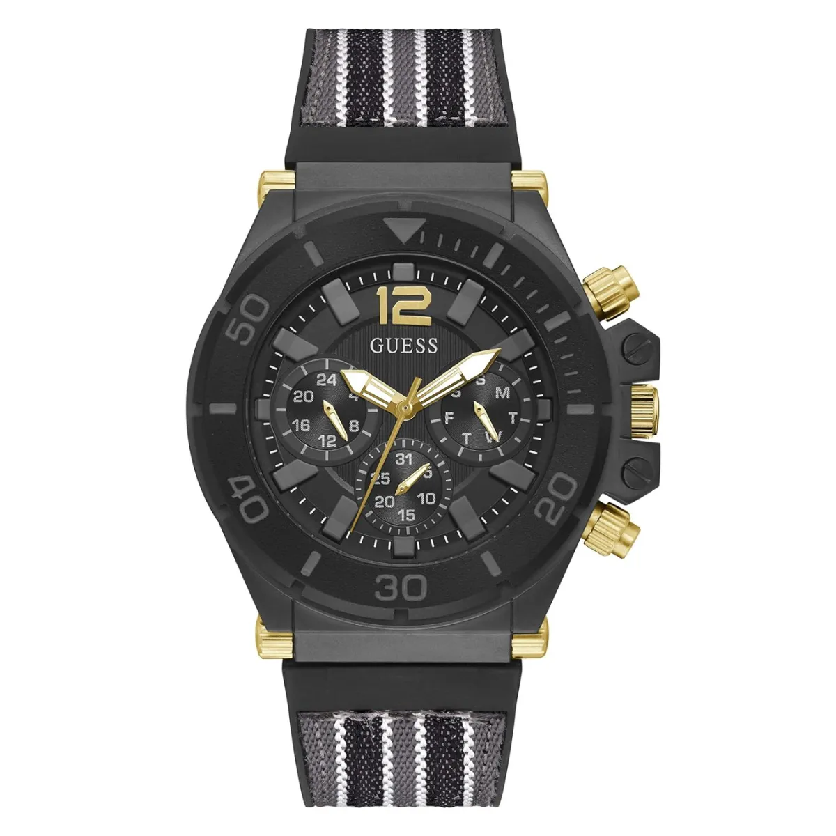 Relógio Guess Pilot Multifunção Ecológico GW0415G3 Preto/Cinza