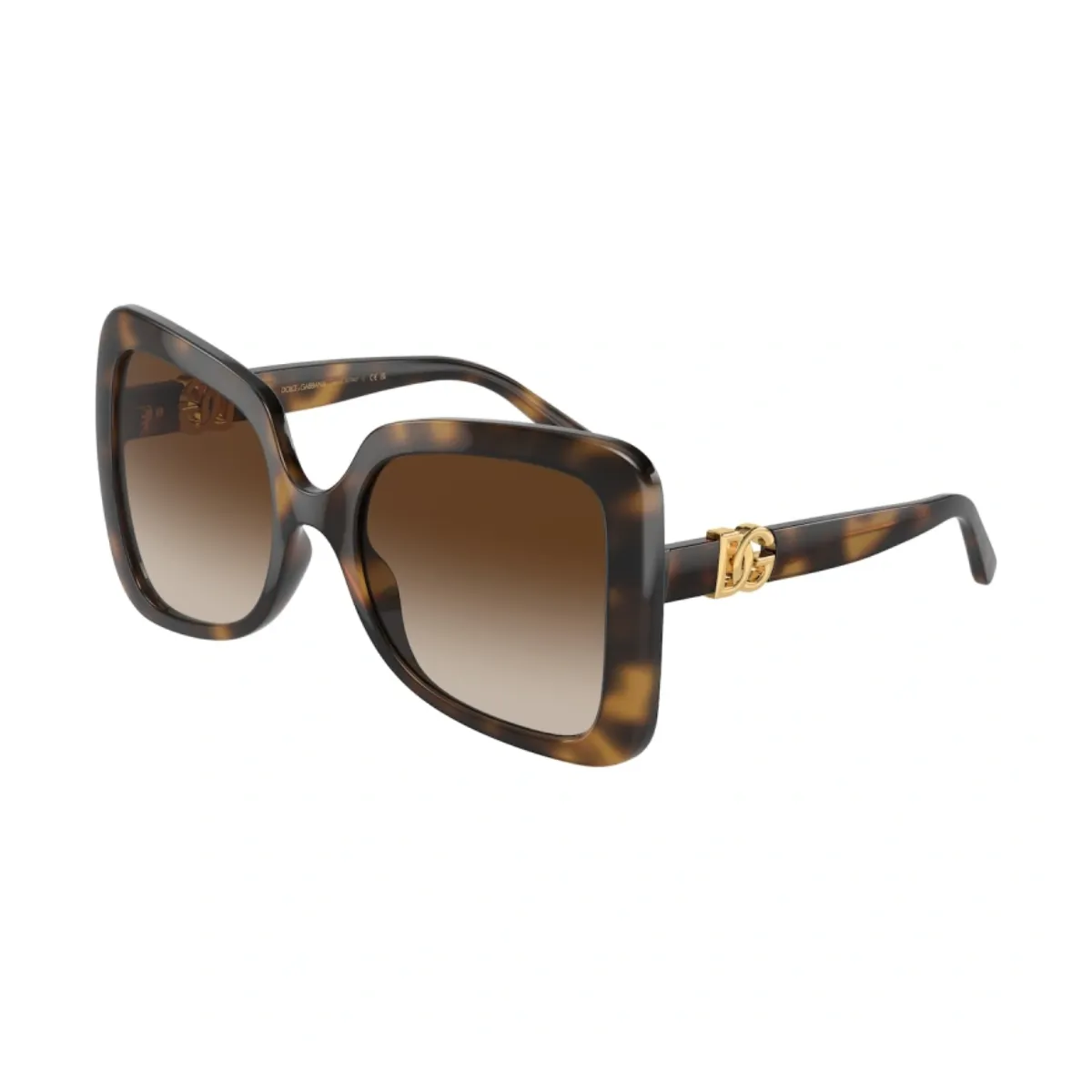 Óculos de Sol Dolce & Gabbana 0DG6193U 502/1356 Acetato Marrom Mesclado com lentes na cor Marrom Mesclado