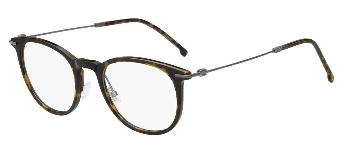 Óculos de Grau Hugo BOSS 1483 4HU 5020 R Marrom Mesclado