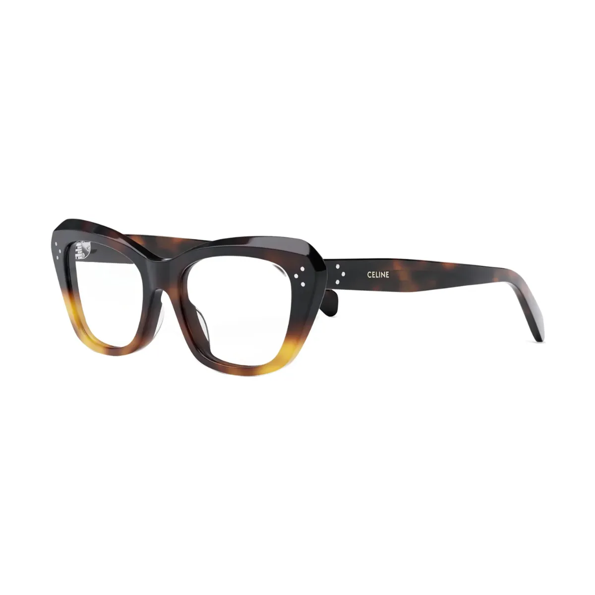 Óculos de Grau Celine CL50112I_52056 Acetato Marrom Mesclado
