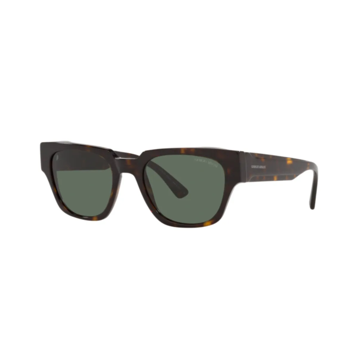 Óculos de Sol Giorgio Armani 0AR8147 50227152 Acetato Marrom Mesclado com lentes na cor Verde