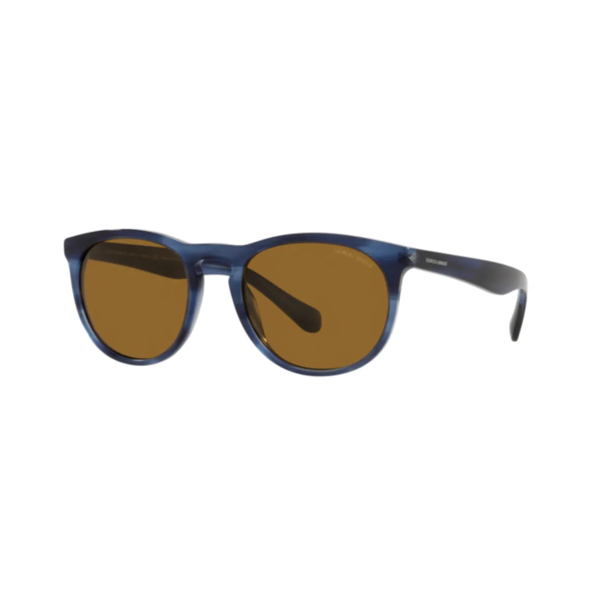 Óculos de Sol Giorgio Armani 0AR8149 59013354 Acetato Azul Mesclado com lentes na cor Marrom