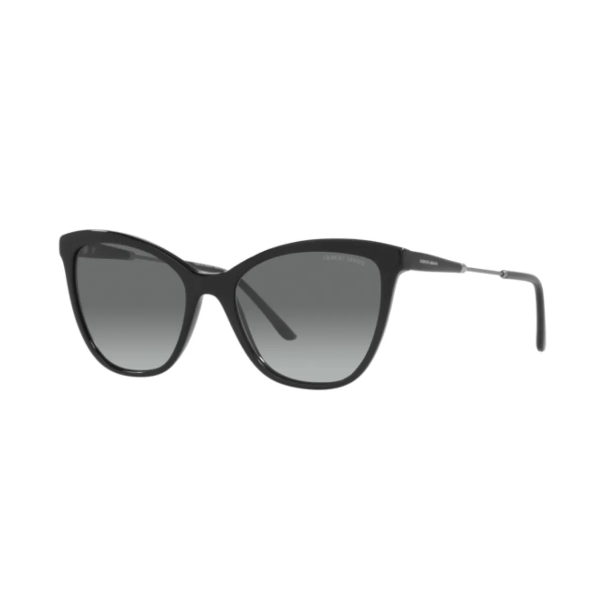 Óculos de Sol Giorgio Armani 0AR8157 50011154 Acetato Preto com lentes na cor Fumê Degradê