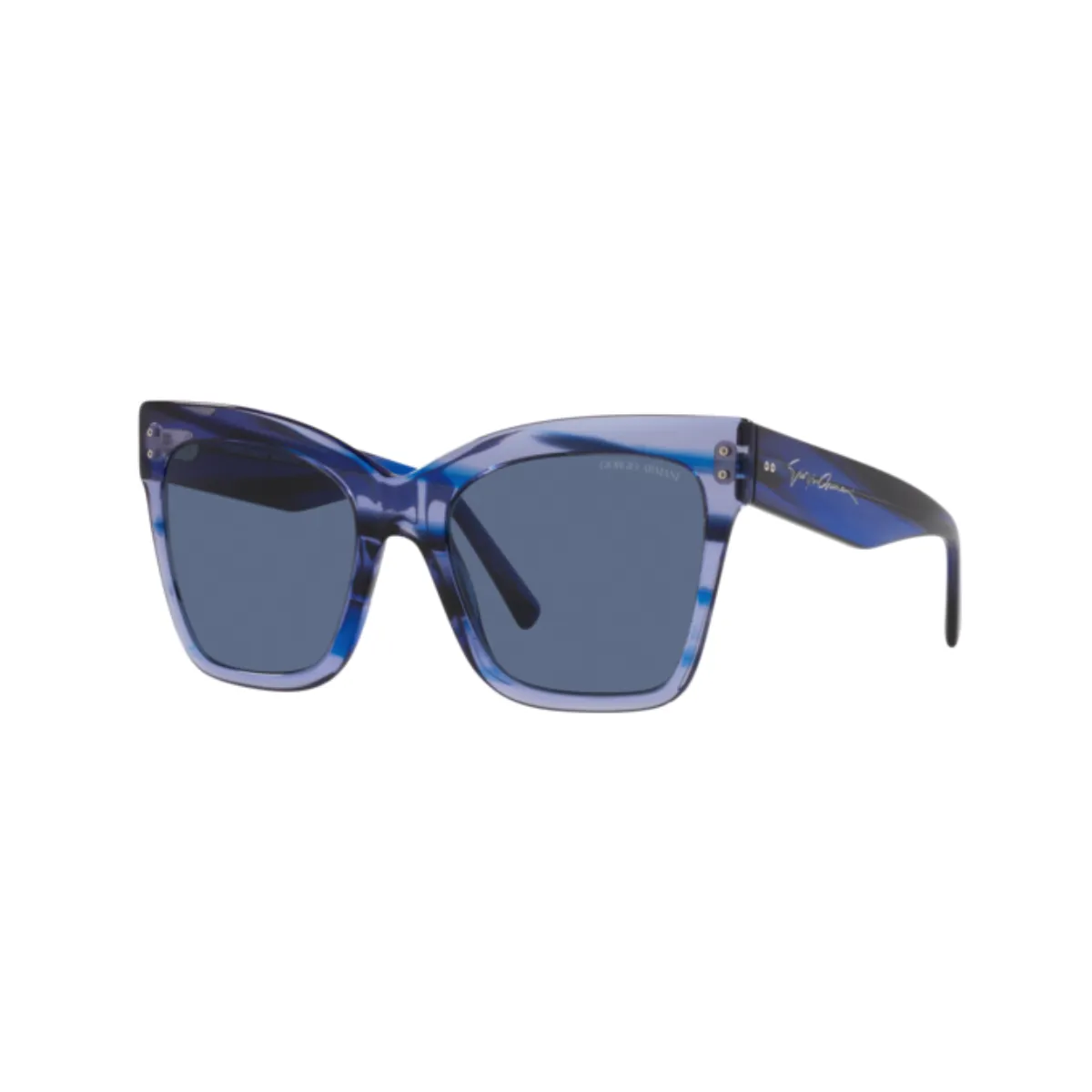 Óculos de Sol Giorgio Armani 0AR8175 59538054 Acetato Azul Mesclado com lentes na cor Azul