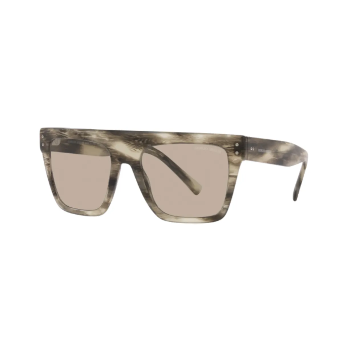 Óculos de Sol Giorgio Armani 0AR8177 5922/352 Acetato Cinza Mesclado com lentes na cor Marrom