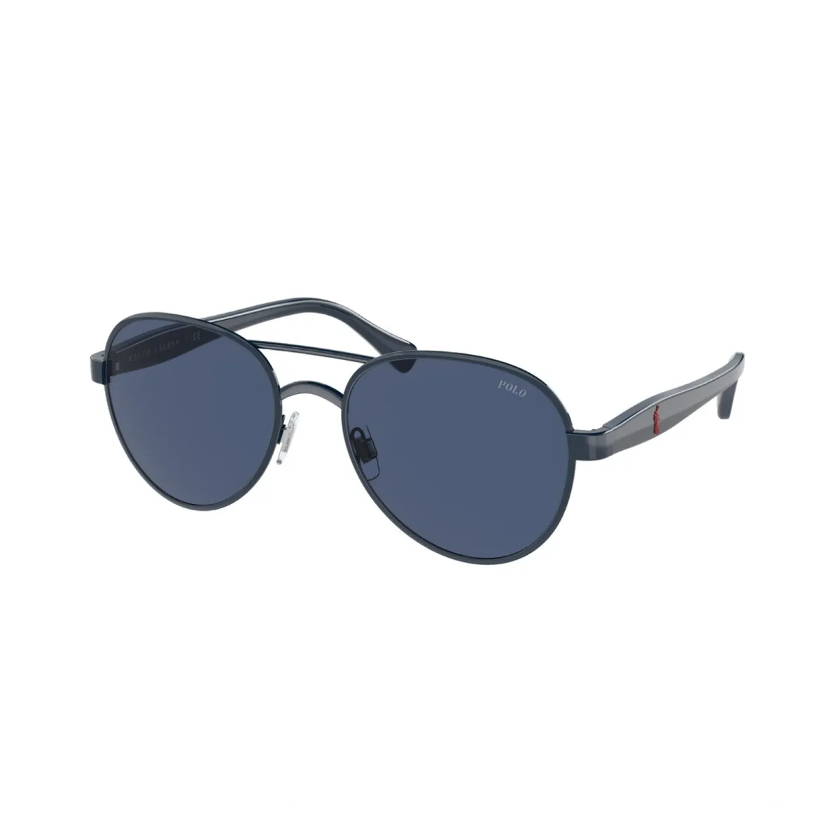 Óculos de Sol Polo Ralph Lauren 0PH3141 94368055 Metal Azul Marinho com lentes na cor Azul